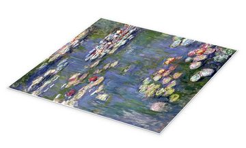 Posterlounge Poster Claude Monet, Seerosen, 1916, Wohnzimmer Malerei