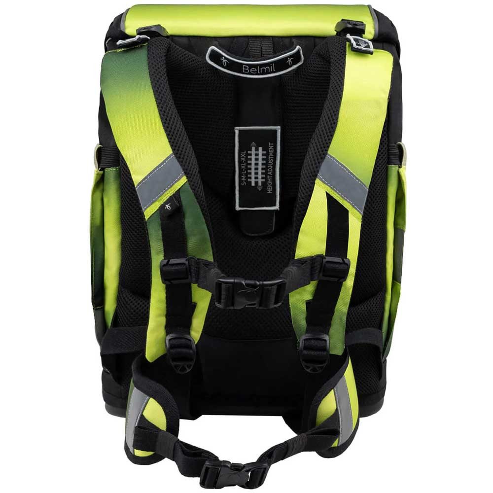 Belmil Schulranzen Set Premium Smarty Plus 11-teilig 2024 Jungen Black Green