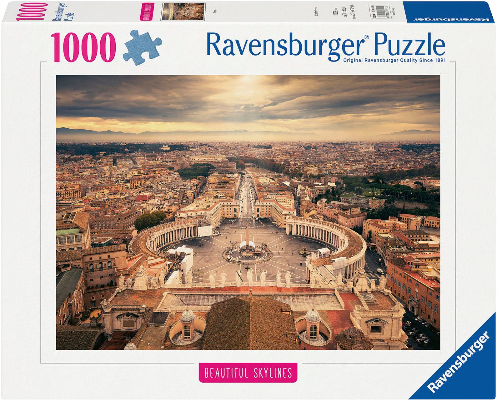 Ravensburger Puzzle Beautiful Skylines, Rome, 1000 Puzzleteile, Made in Ger günstig online kaufen