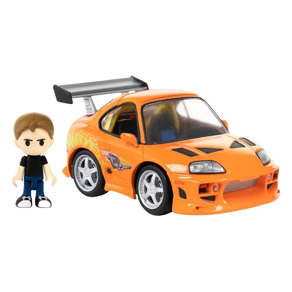 Takara Tomy Modellauto Fast & Furious Q-Village Fahrzeug mit Minifigur Toyota Supra