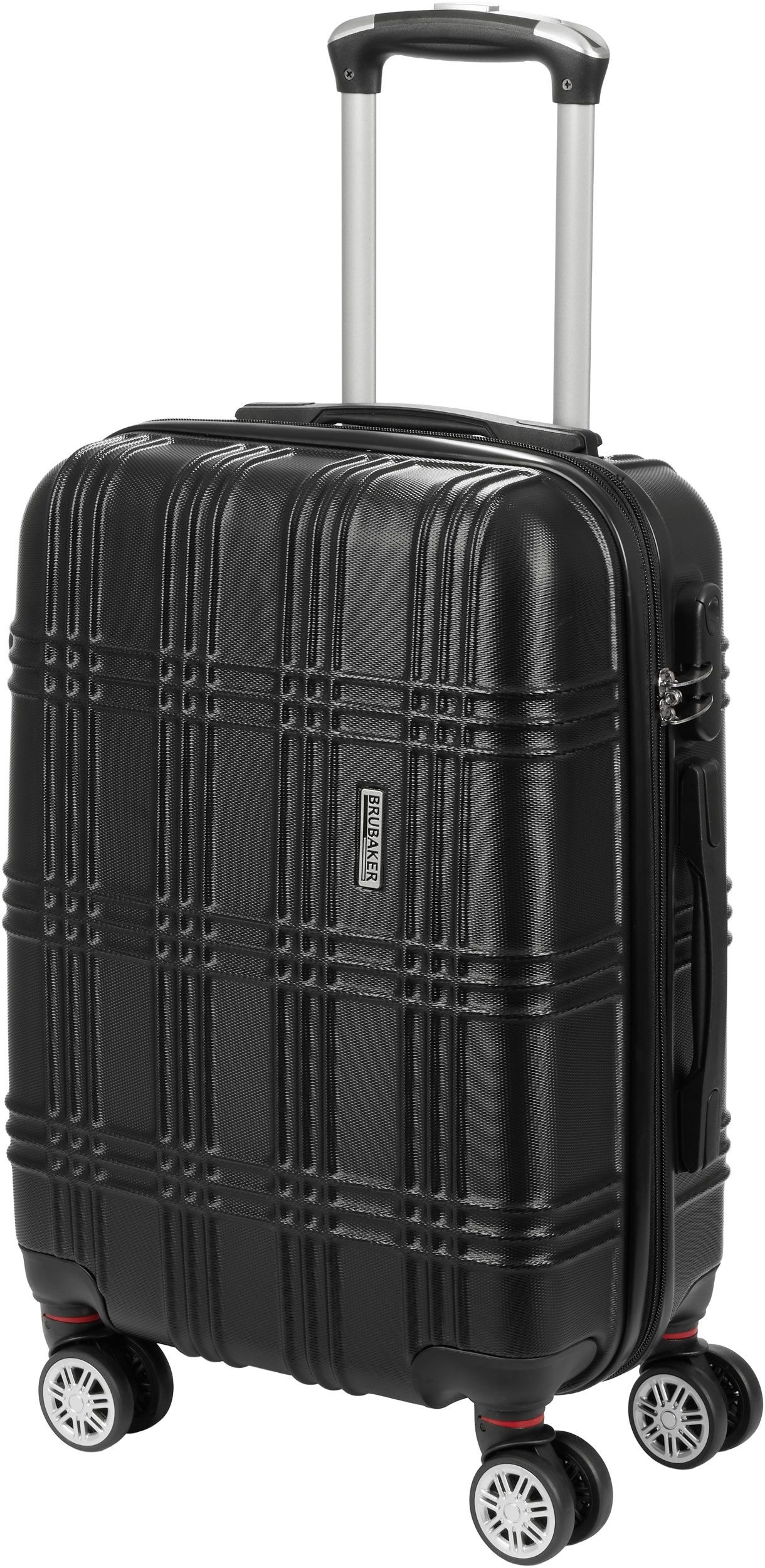 BRUBAKER Handgepäckkoffer Bahamas - Trolley 37 x 56 x 24,5 cm - Handgepäck Rollkoffer, 4 Rollen, Reisekoffer Trolley mit Zahlenschloss und komfortablem Gelgriff