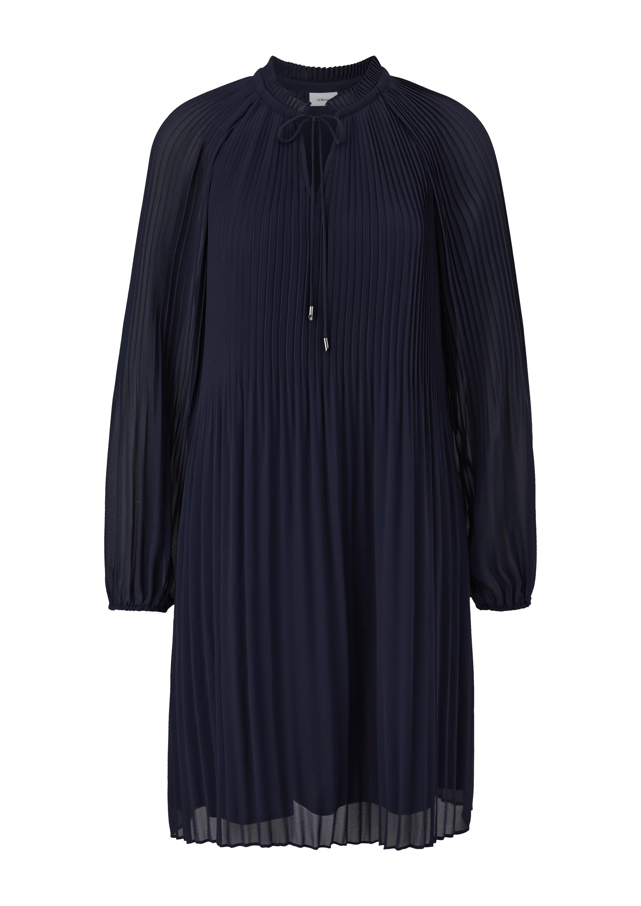 s.Oliver Minikleid Kleid Plissiertes Kleid aus Chiffon günstig online kaufen