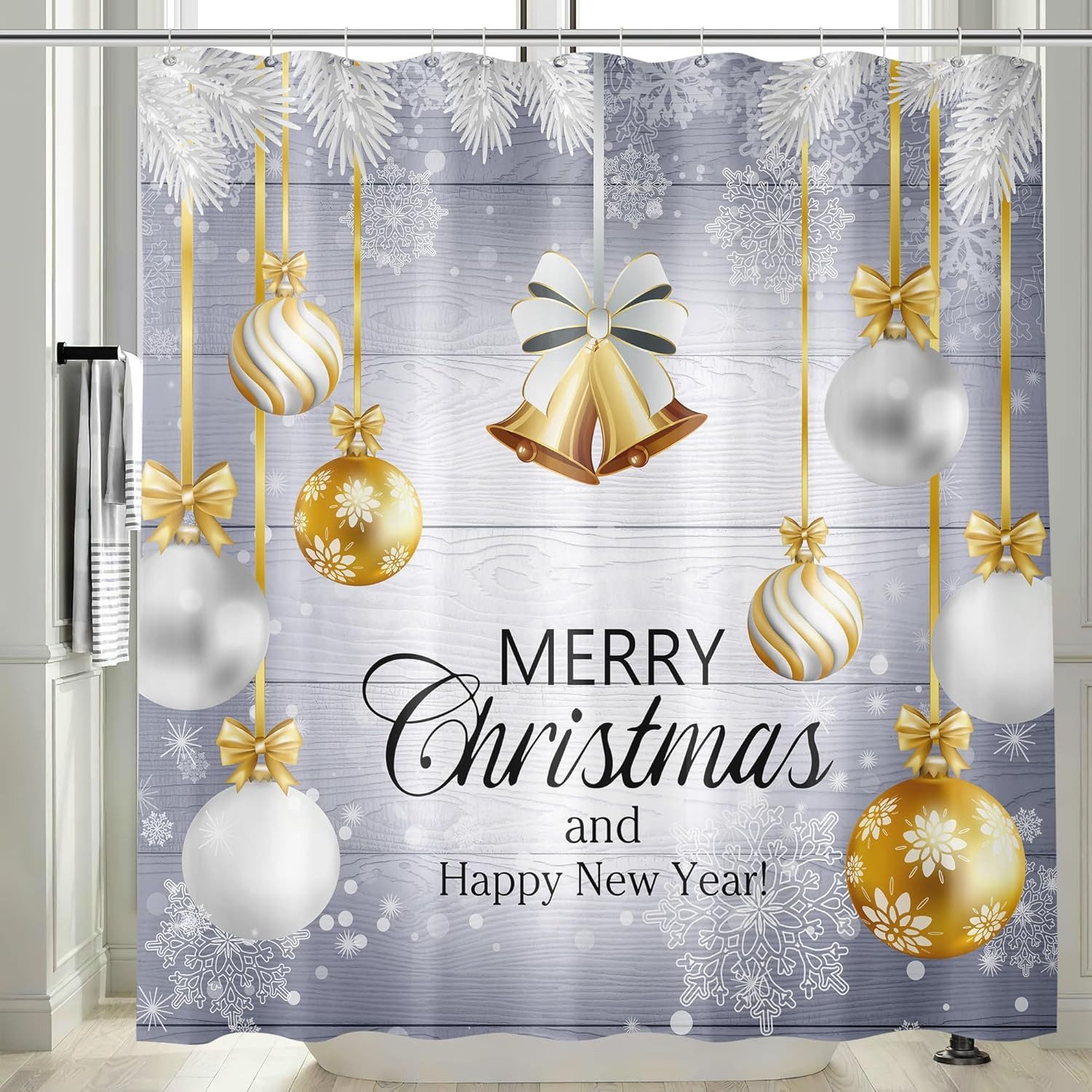 M&W DAS DESIGN Duschvorhang 180x200 Anti schimmel Waschbar Shower curtains