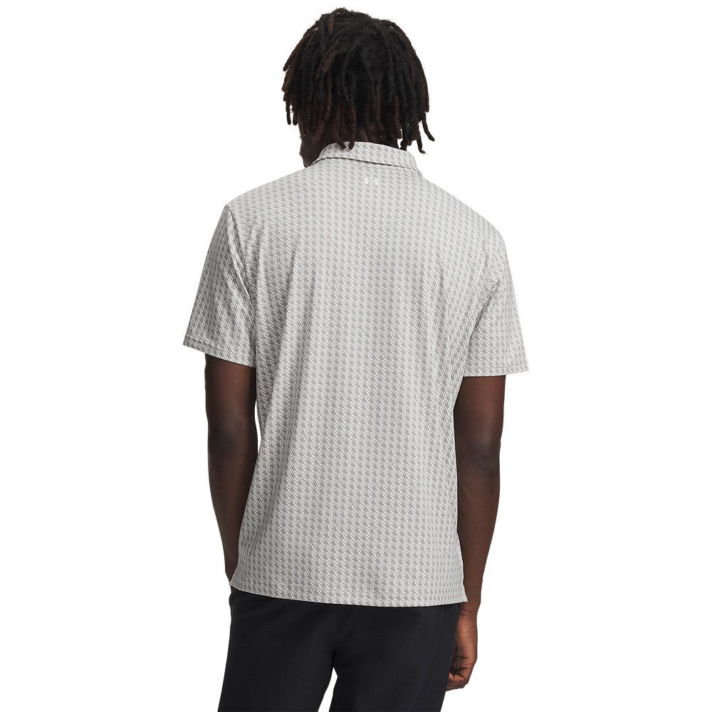 Under Armour® Poloshirt Under Armour Golfpolo T2G Printed Weiß-Titanium Gemustert Herren
