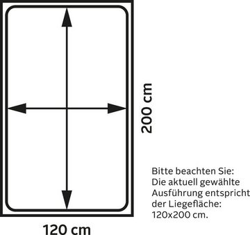 Schlaraffia Boxspringbett Fidelio, inkl GELTEX® Next Topper, Holzfuß in Eiche