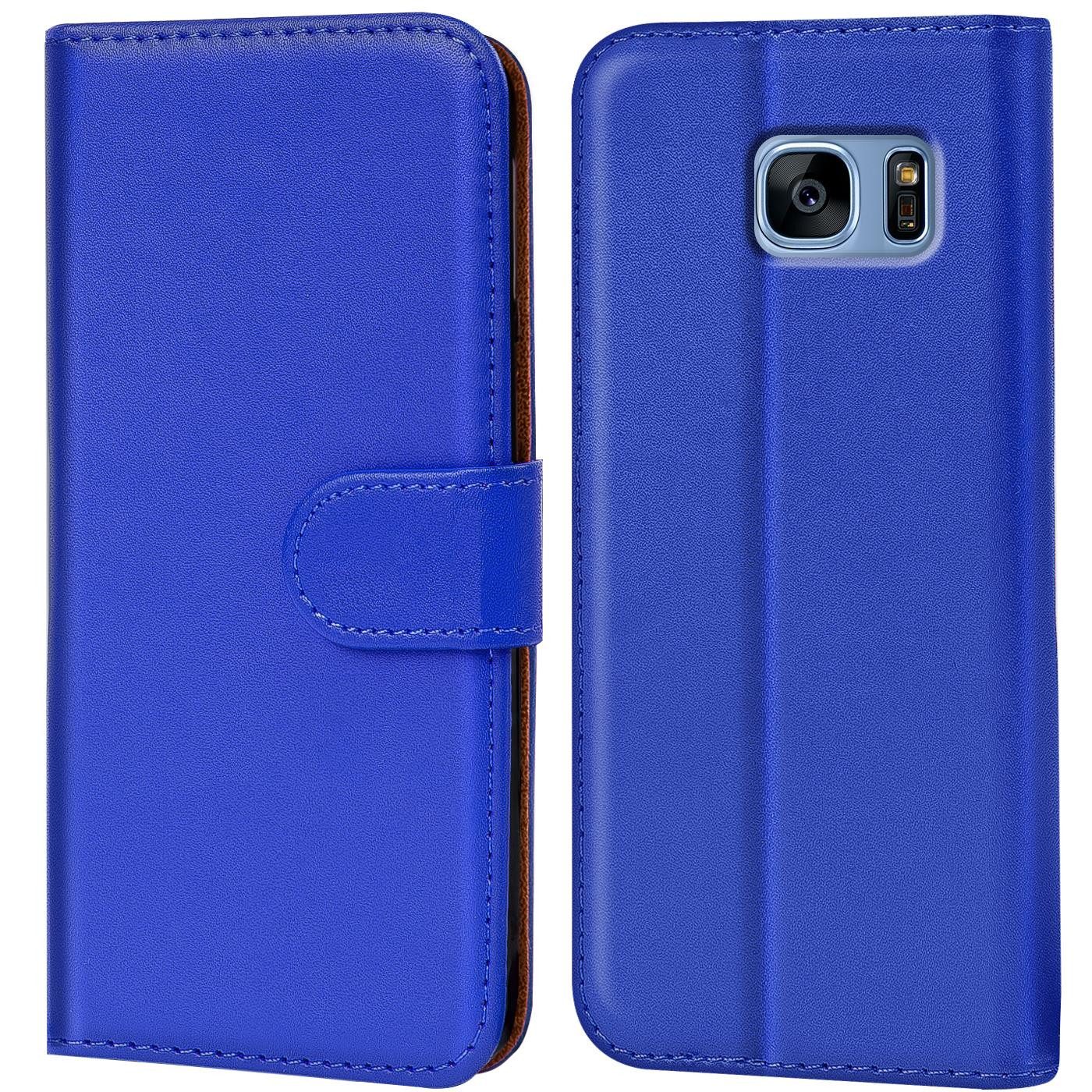 CoolGadget Handyhülle Book Case Handy Tasche für Samsung Galaxy S7 Edge 5,5 Zoll, Hülle Klapphülle Flip Cover für Samsung S7 Edge Schutzhülle stoßfest