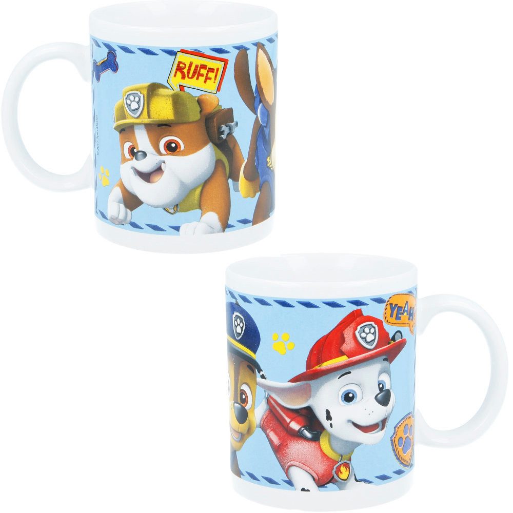 Tasse Paw Patrol Chase Rubble Teetasse Kaffeetasse Geschenkidee 325 ml
