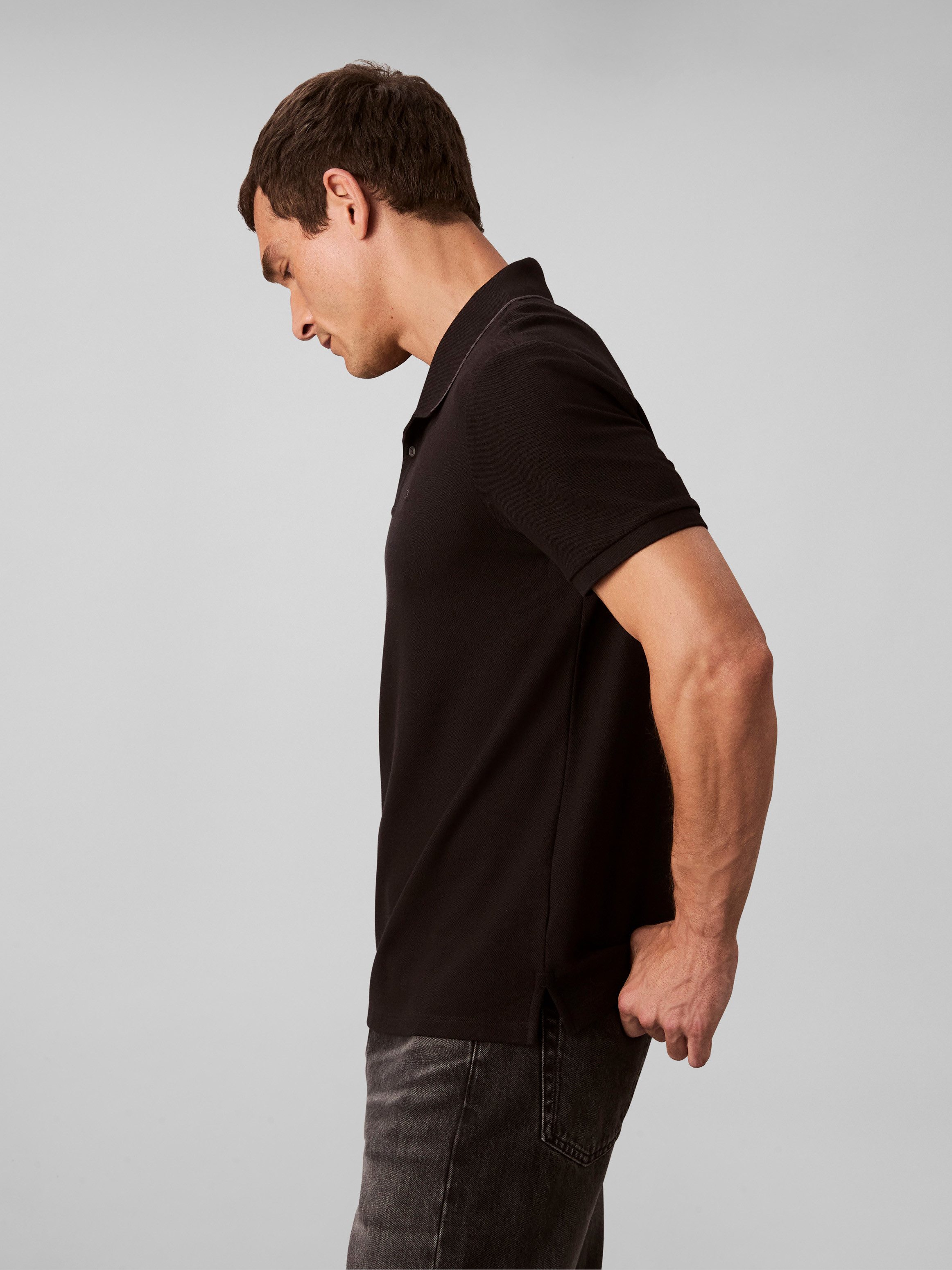 Calvin Klein Poloshirt SS RFND PQ TPPD CLSS Mit Rundhalsausschnitt