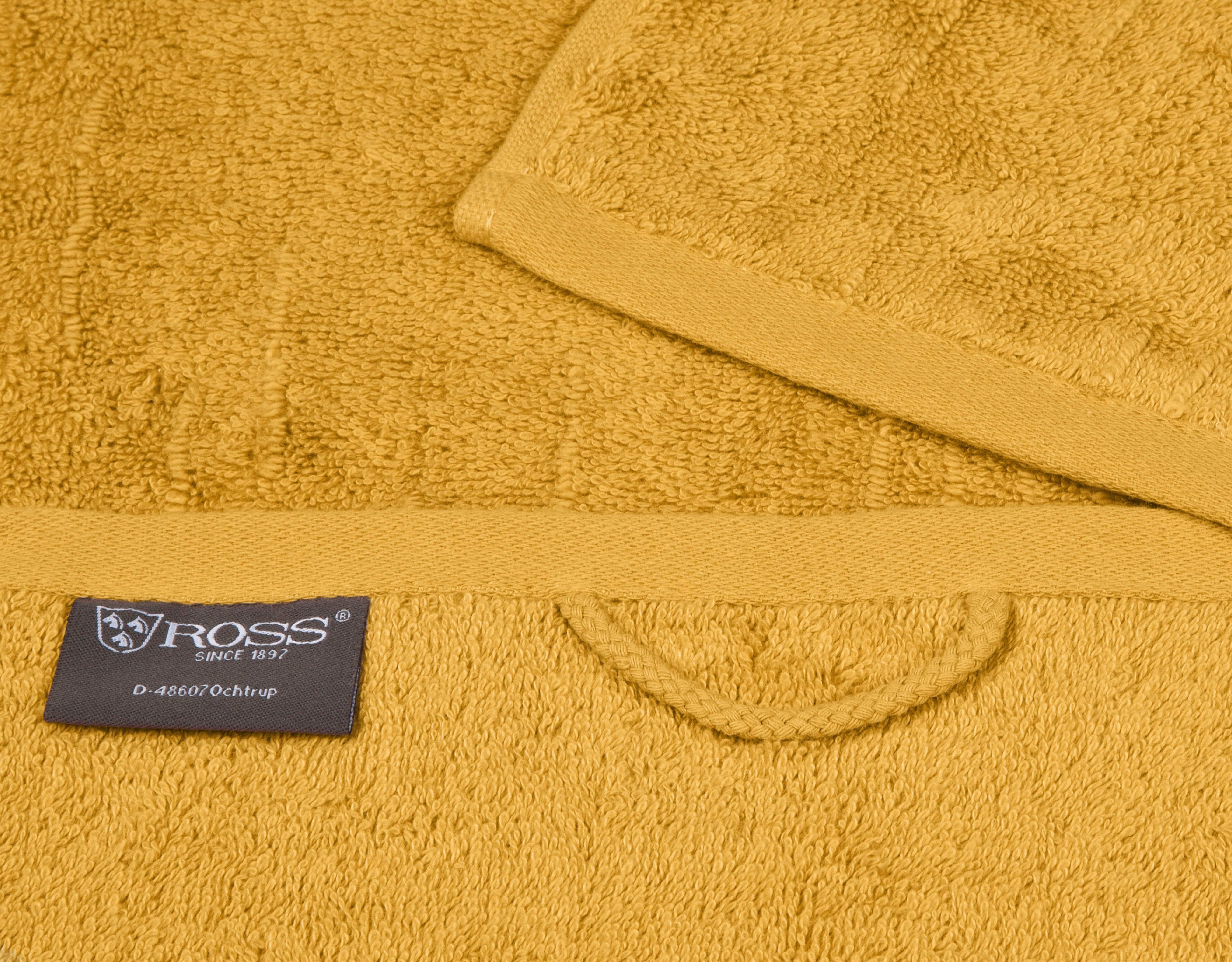 ROSS Handtuch (2-St), safran Premium, 100% Frottier Baumwolle
