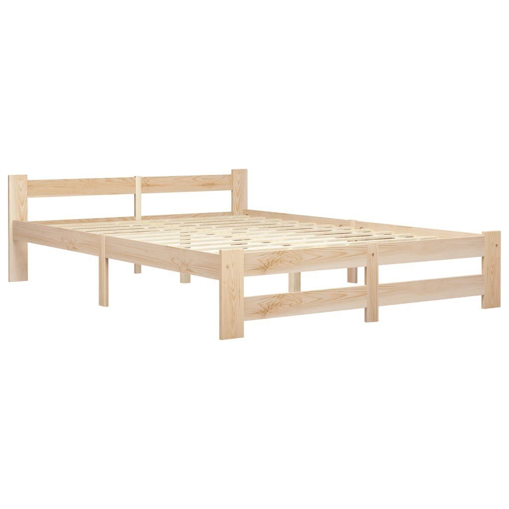 vidaXL Bett Massivholzbett Kiefer 120x200 cm günstig online kaufen