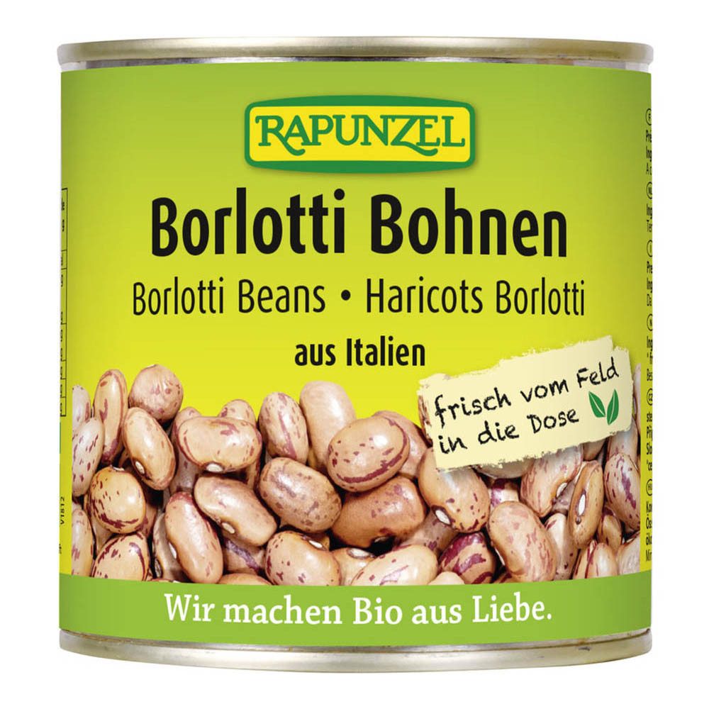 Rapunzel Gemüsekonserve Borlotti Bohnen - Dose 400g