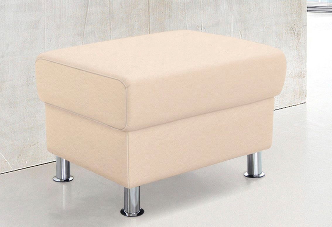 TRENDMANUFAKTUR Hocker "Rondo, Polsterhocker zur Serie, Breite 67 cm, Füße günstig online kaufen