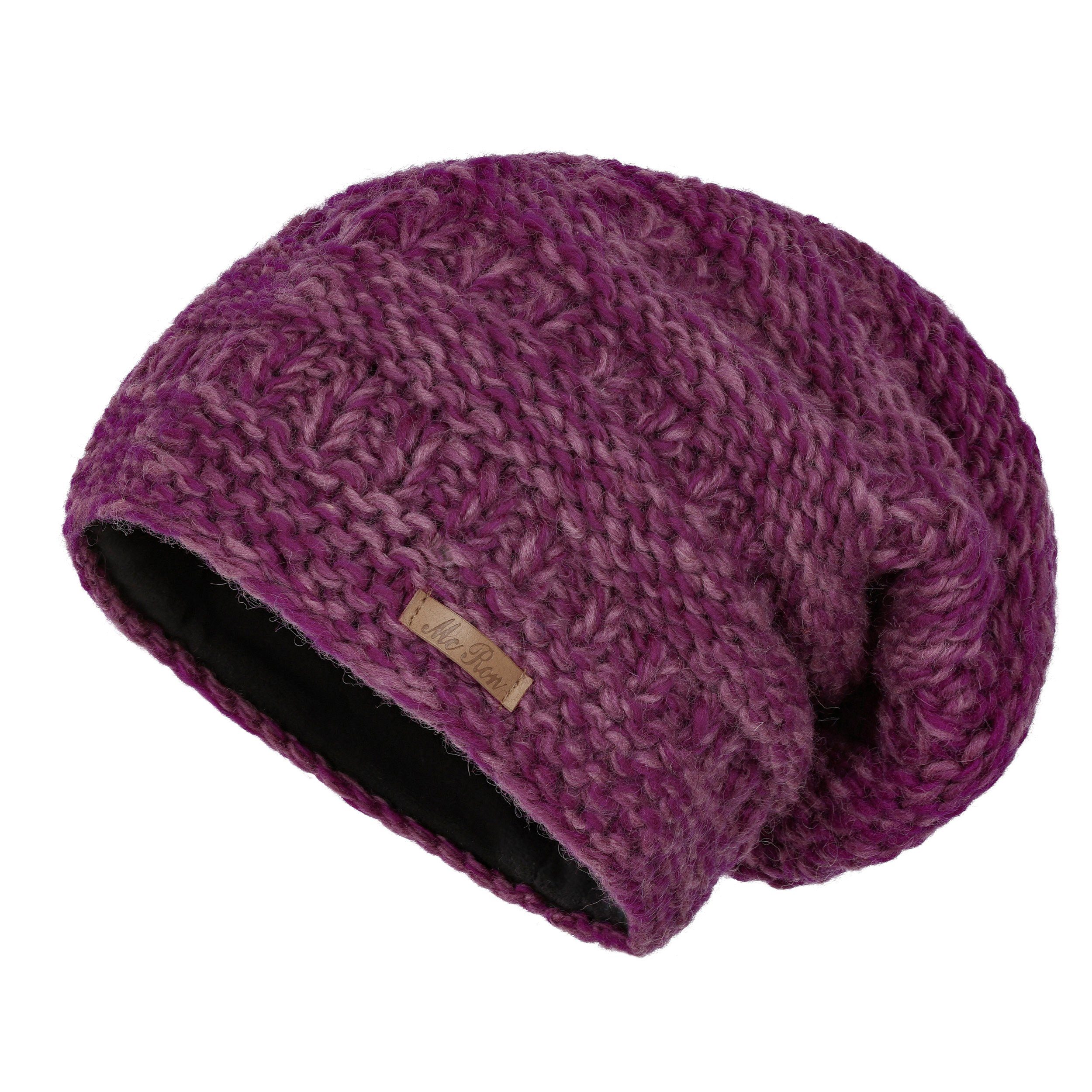 McRon Beanie Wollmütze Modell Aloha gefüttert mit Fleece, hoher Schurwollan günstig online kaufen