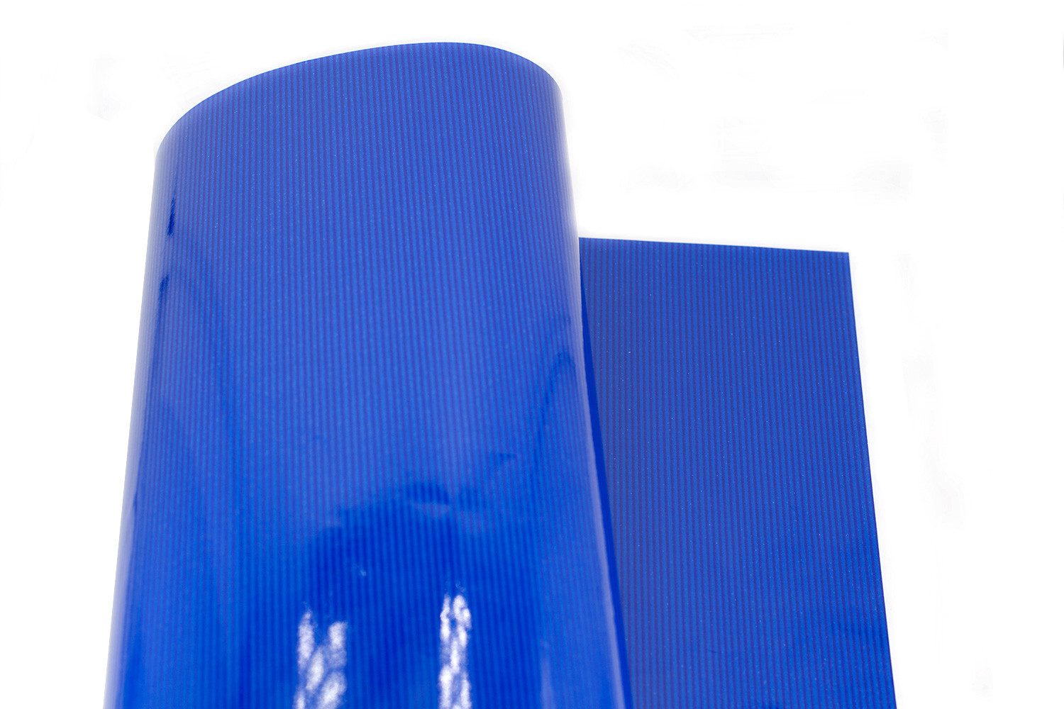 Star Geschenkpapier, Geschenkpapier gestreift 70cm x 2m Rolle Blau beidseitig