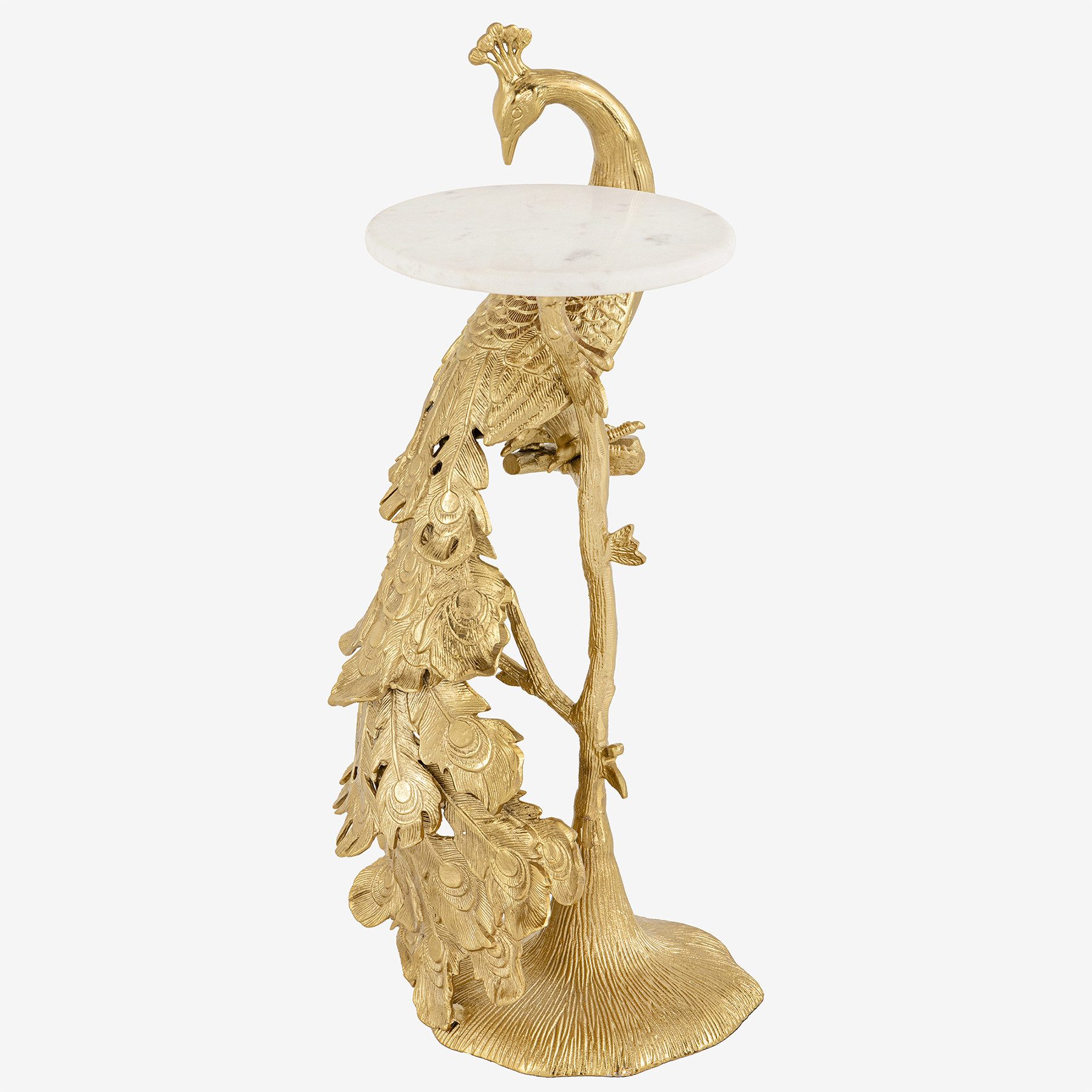 riess-ambiente Beistelltisch WILDLIFE PEACOCK 75cm gold günstig online kaufen