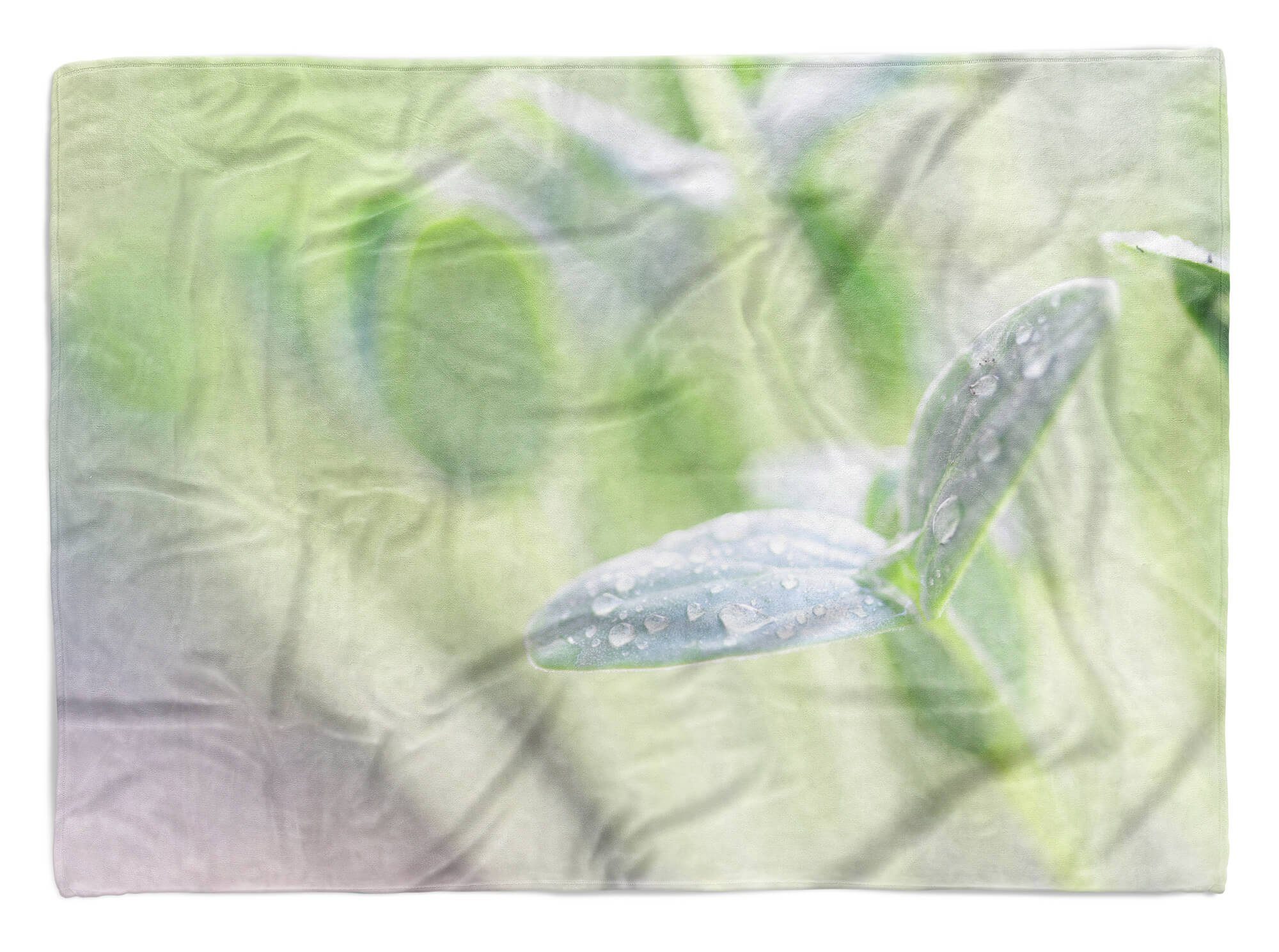 Baumwolle-Polyester-Mix mit Sinus Handtücher Saunatuch Blume Handtuch Art (1-St), Fo, Fotomotiv Strandhandtuch Kunstvoll Handtuch Kuscheldecke