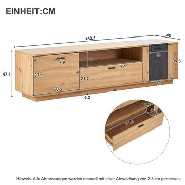 AUFUN TV-Schrank TV-Ständer für das Wohnzimmer clevere Stauraum-Lösungen, optionaler Stil