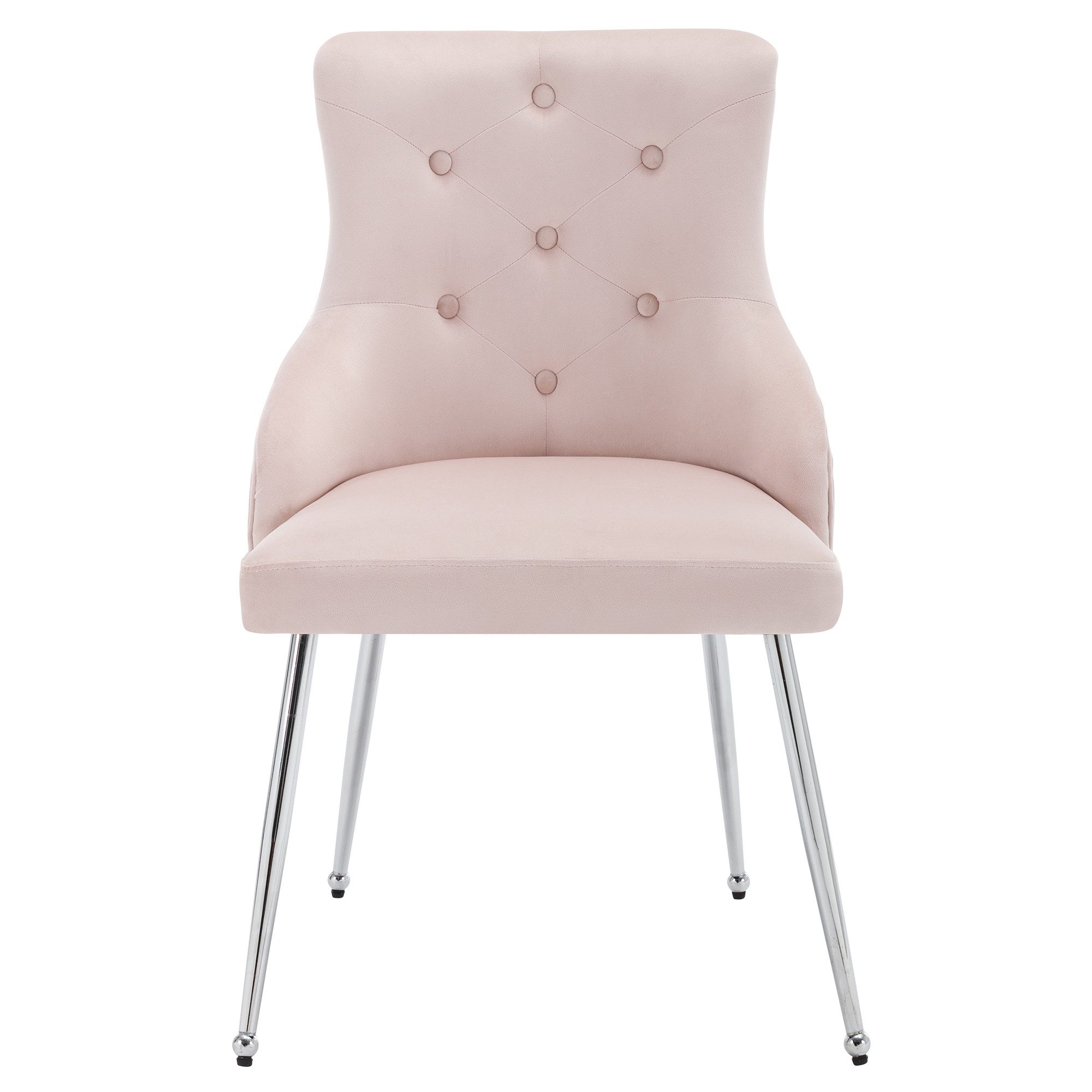 MODFU Polsterstuhl Esszimmerstühle (1 St), Wohnzimmerstuhl mit Lendenkissen Samt