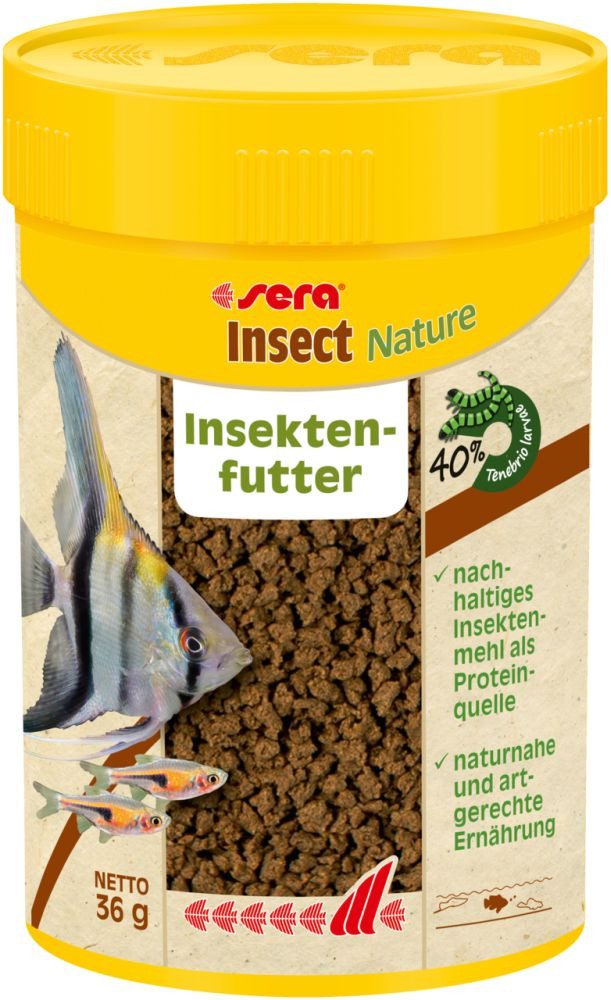 Aquariendeko sera Insect Nature Hauptfutter aus Insekten