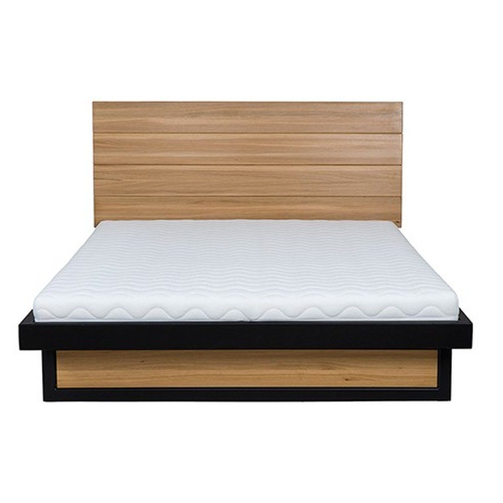 Xlmoebel Holzbett Doppelbett aus Eiche mit massivem Bettgestell in elegantem Design (Doppelbett, 1-tlg., Bett), Hergestellt in Europa