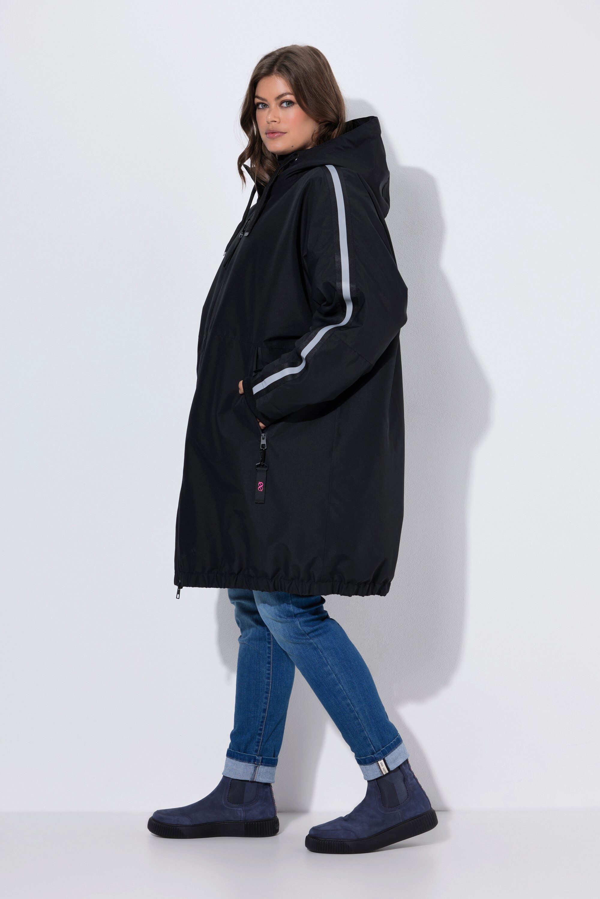 Laurasøn Funktionsmantel Funktionsjacke oversized Steppfutter Kapuze – Bild 4 von 4