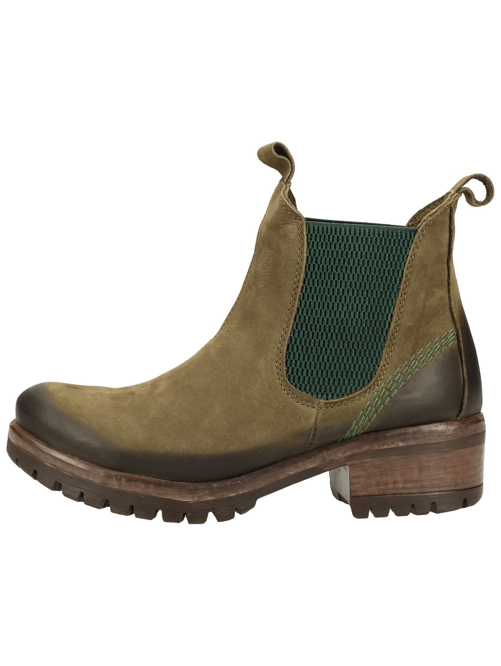 Lazamani Lazamani Stiefelette Nubukleder/Textil Stiefelette