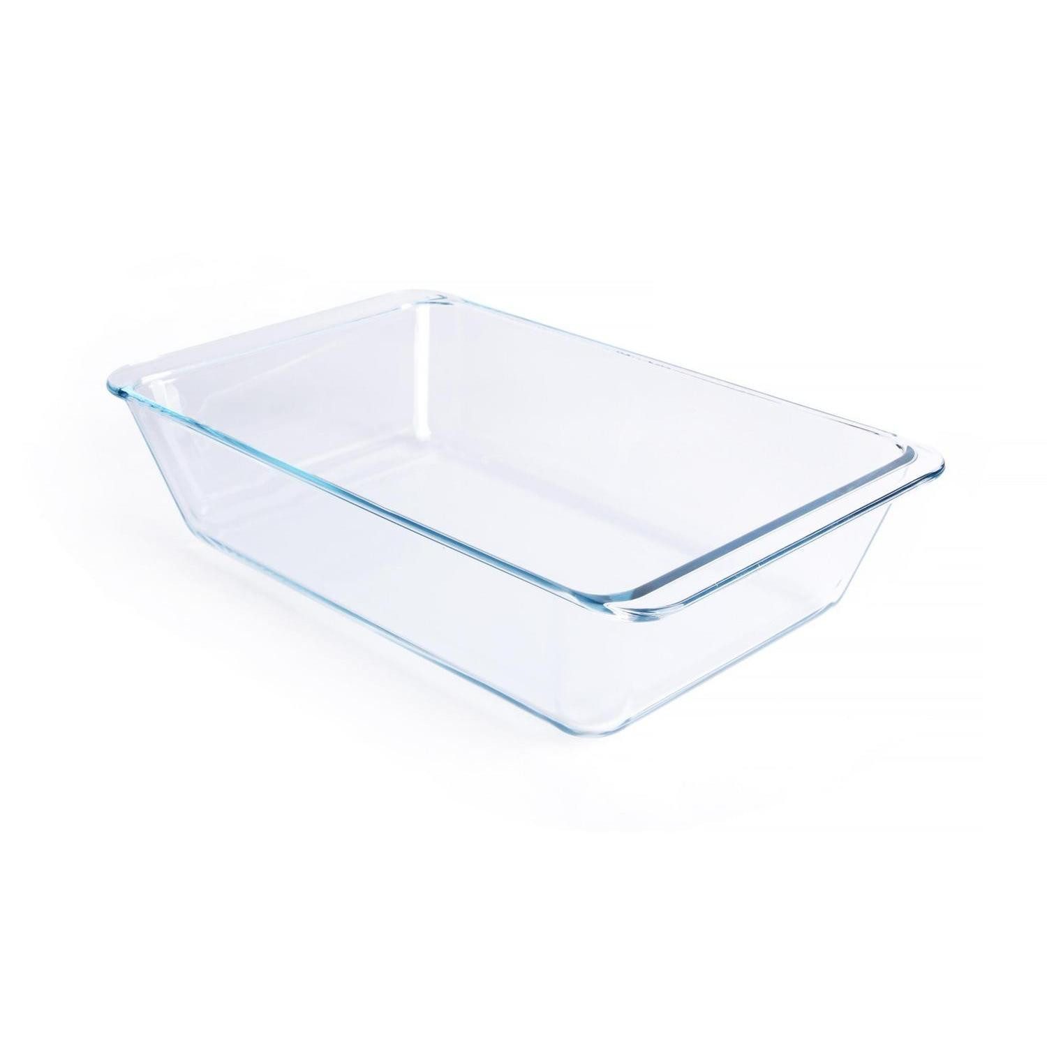LuxusKollektion Auflaufform Glas-Backform, tief, rechteckig, 5,4L, Glas
