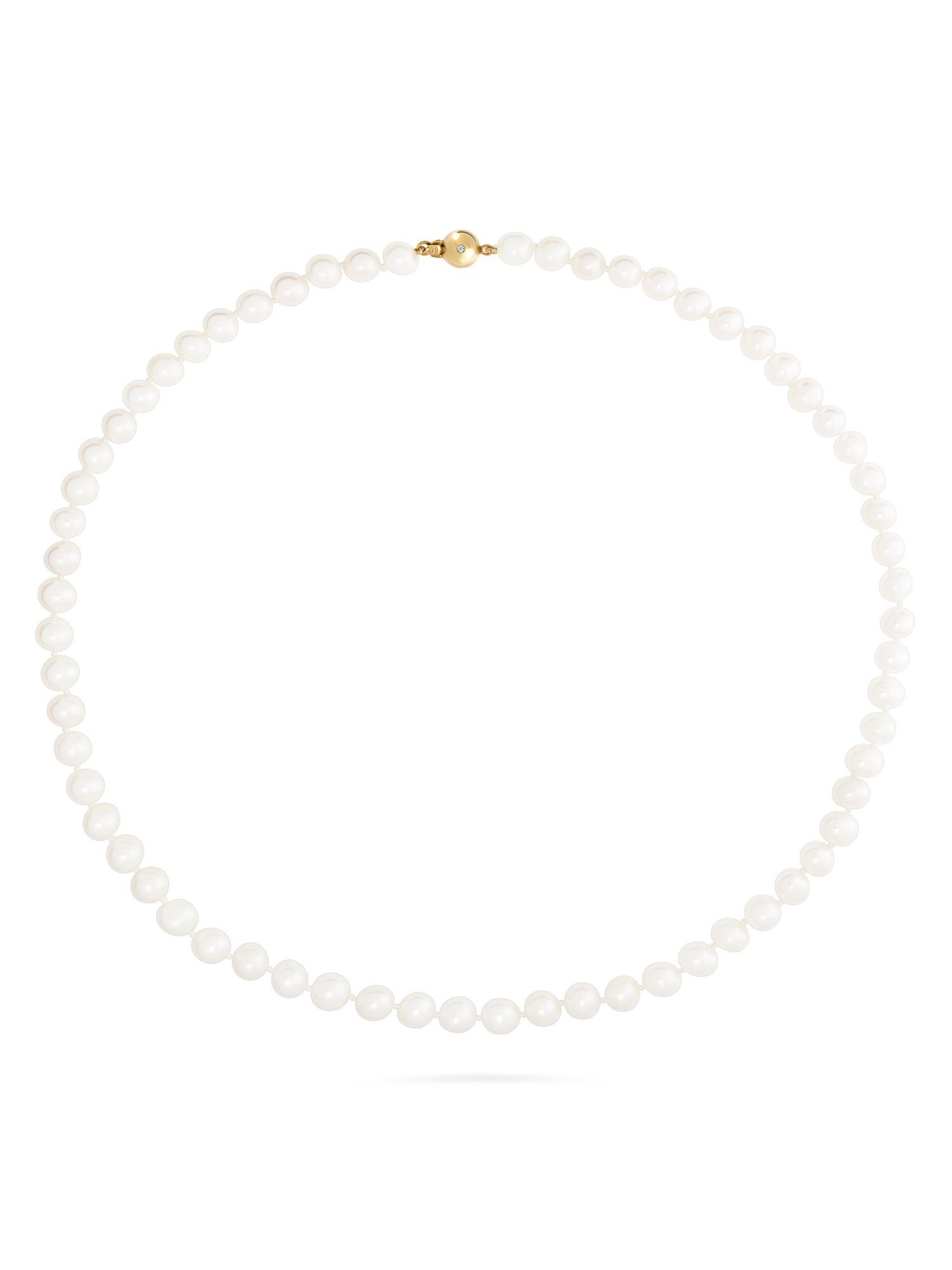 YAMOKO Collier YAMOKO Damen-Kette 585er Gelbgold Süßwasserperle