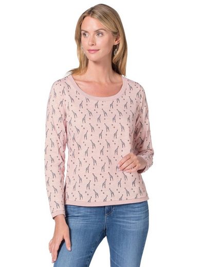 Ambria Rundhalsshirt, silberfarbene Zierelemente online kaufen | OTTO