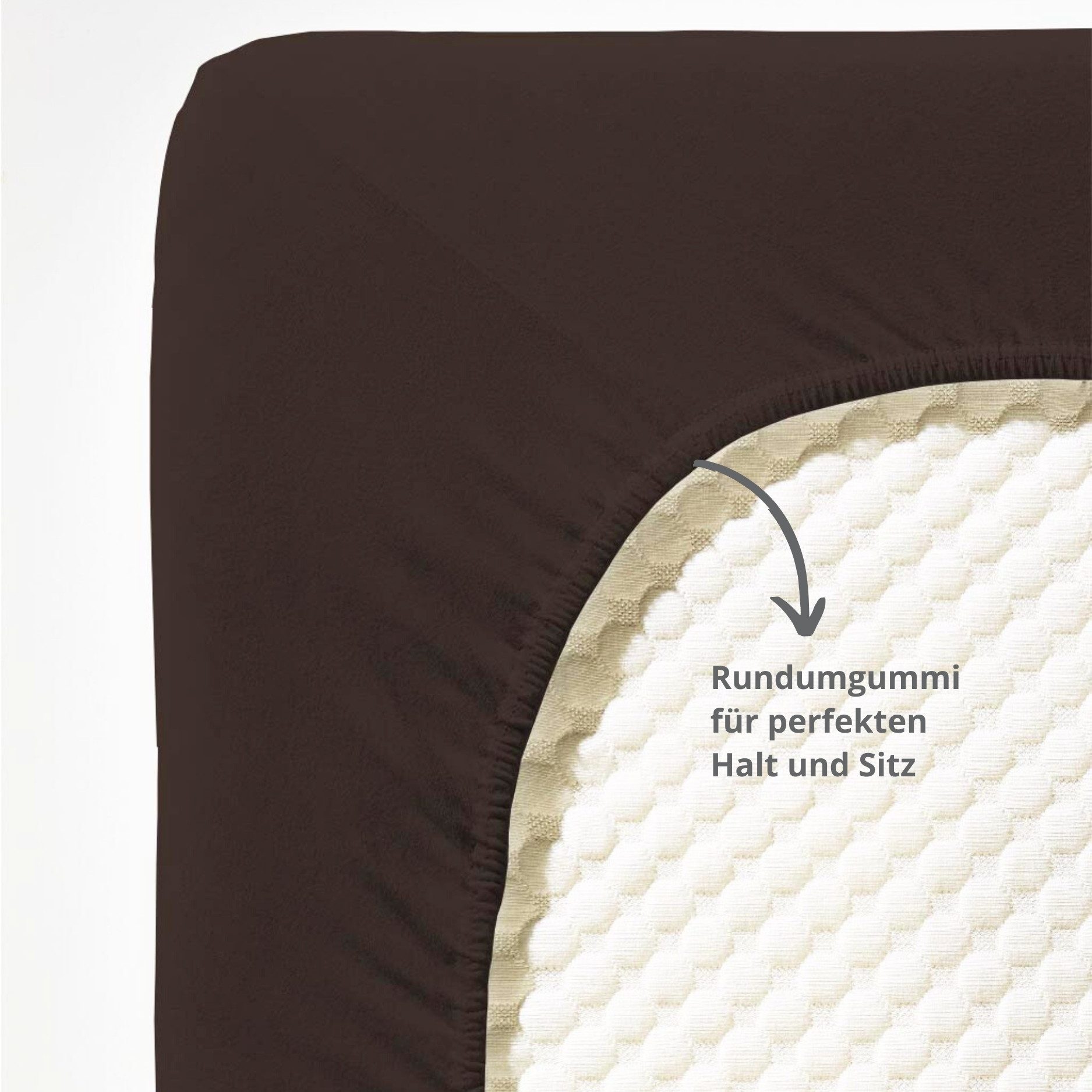 liebling Spannbettlaken Elasthan, Baumwolle/Elasthan, Gummizug: rundum, günstig online kaufen