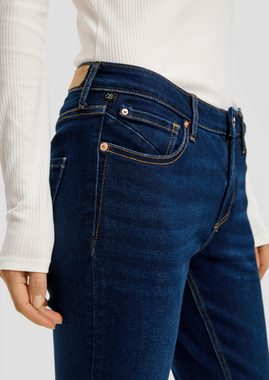 QS Stoffhose Jeans Catie / Slim Fit / Mid Rise / Slim Leg / Super Stretch Label-Patch