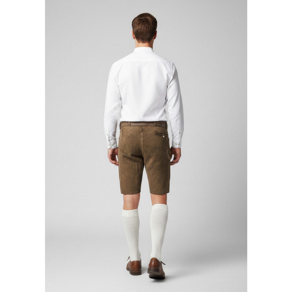 Maddox Trachtenlederhose Ermann Herren (1-tlg) Trachtenlederhose, Trachtenhose, Bayerische Lederhose, Oktoberfest