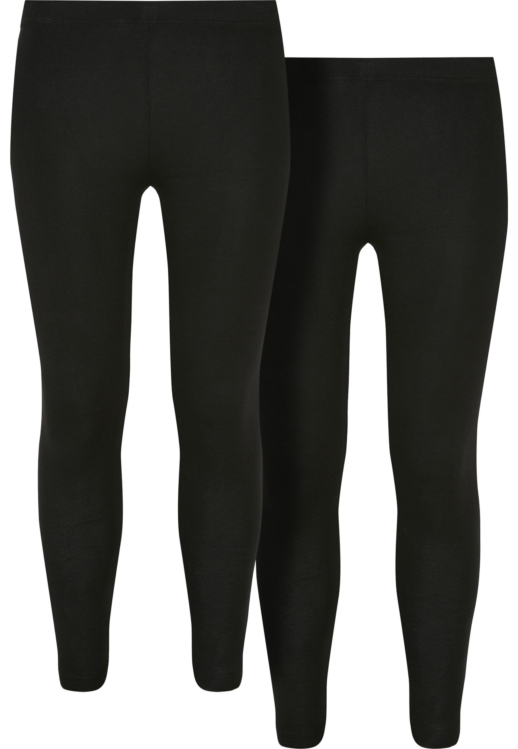 URBAN CLASSICS Leggings Urban Classics Damen Girls Jersey Leggings 2-Pack (1-tlg)