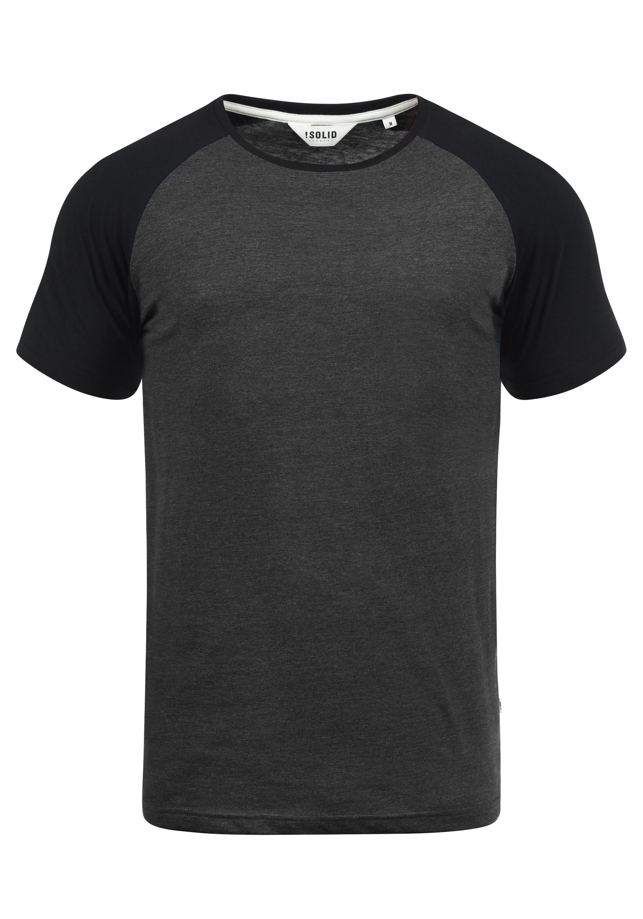 !Solid Rundhalsshirt SDBastian Kurzarmshirt im Baseball-Look