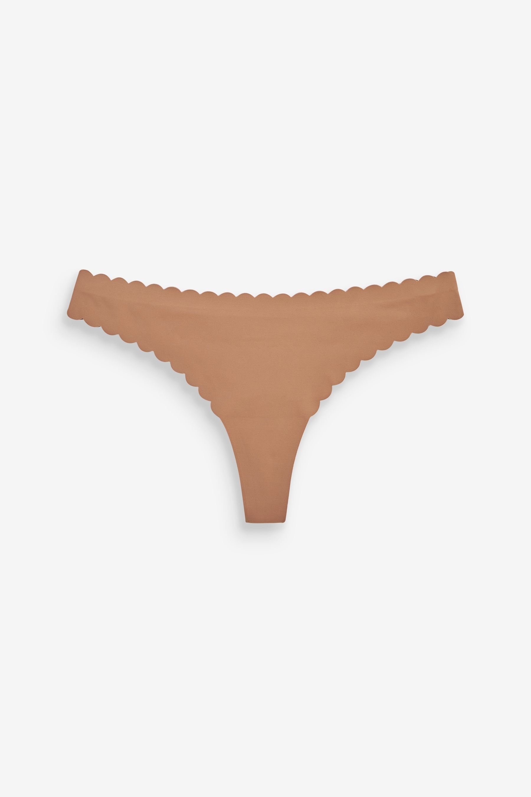 String Nahtlose Tanga-Slips mit Bogenkante