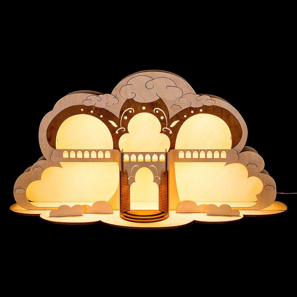 rauta Schwibbogen Engelhaus (55x27cm) von Rauta