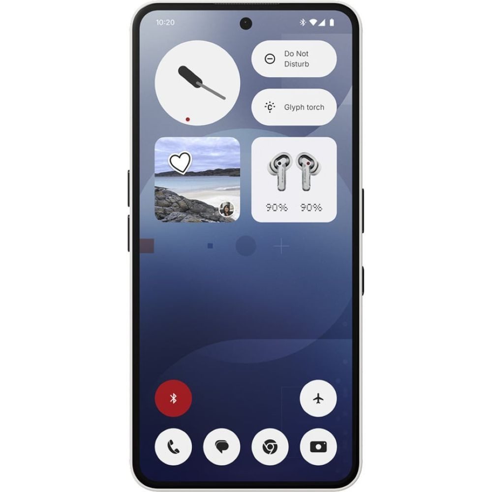 NOTHING Phone (3a) 5G 256 GB / 12 GB - Smartphone - weiß Smartphone (6,77 Zoll, 256 GB Speicherplatz)