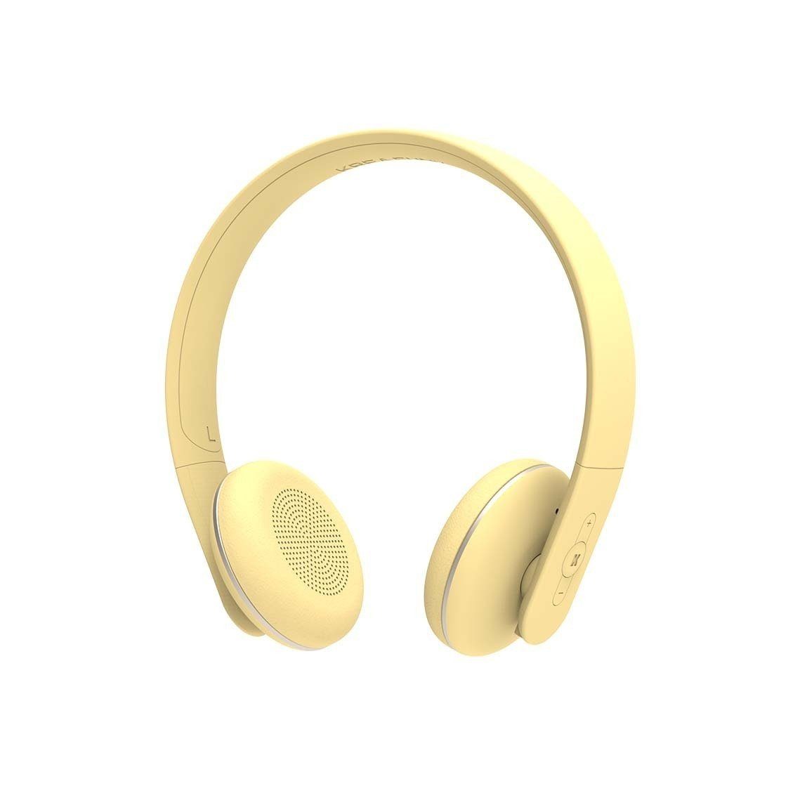 KREAFUNK On-Ear-Kopfhörer (KREAFUNK Bluetooth aHEAD yellow Kopfhörer) II soft