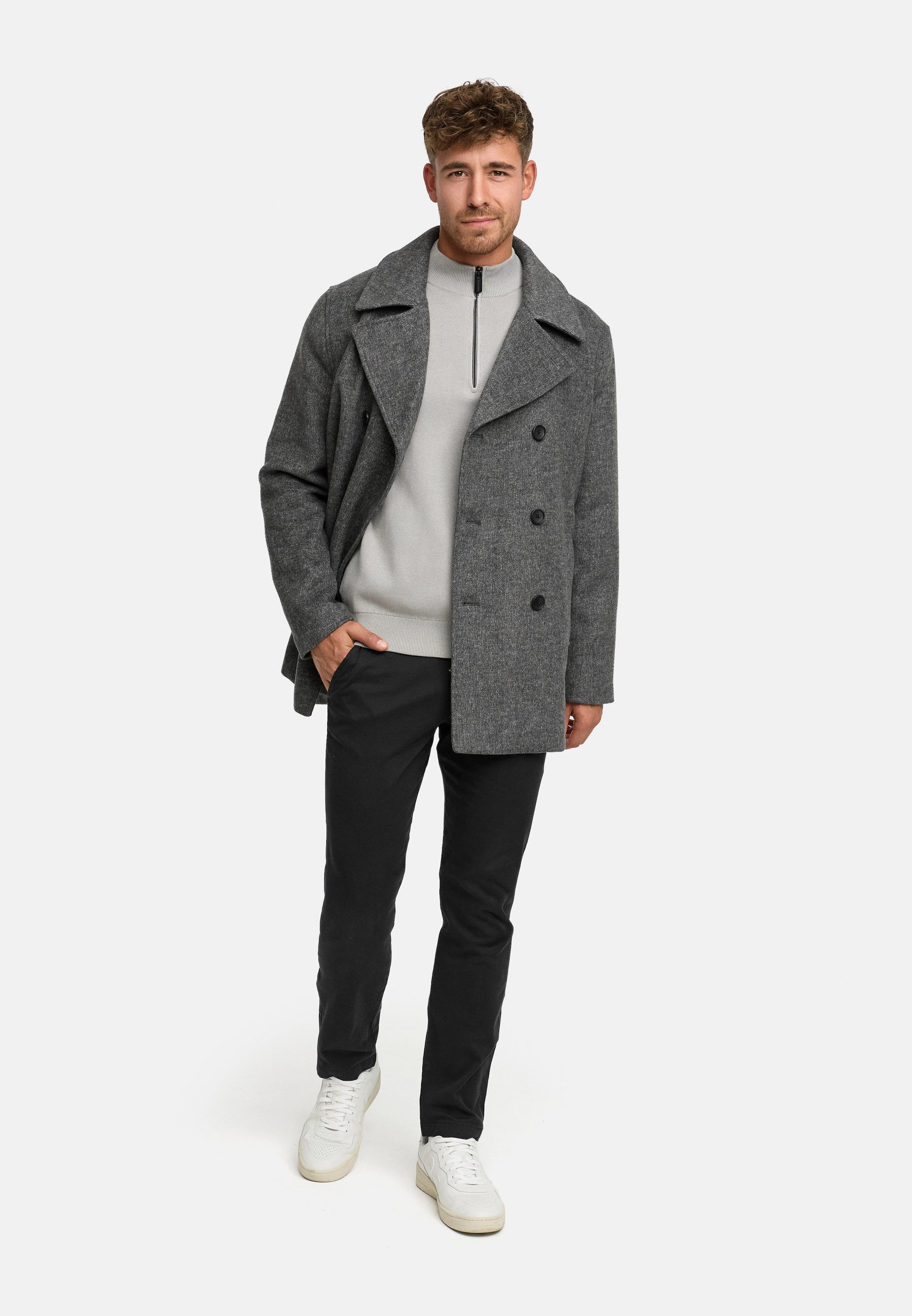 Indicode Wollmantel Herren INParade Winter Mantel Herrenmantel Herrenmantel mit Wollanteil