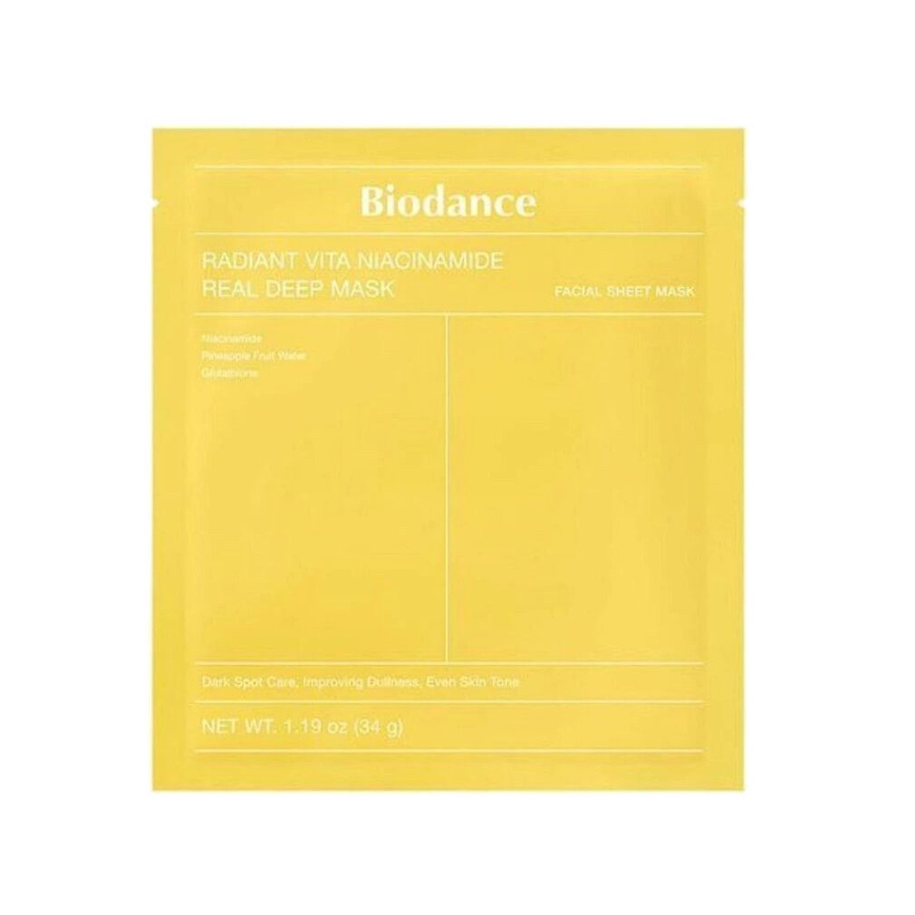 Biodance Gesichtsmaske Radiant Vita Niacinamide Real Deep Mask