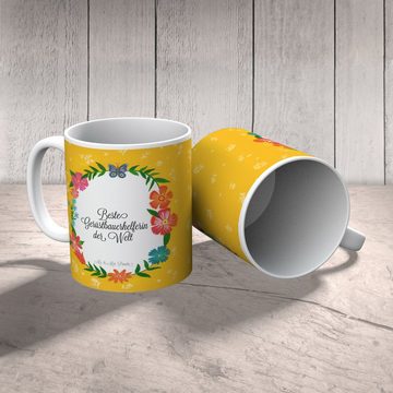 Mr. & Mrs. Panda Tasse Gerüstbauerhelferin - Geschenk, Berufsausbildung, Becher, Gratulation, Keramik