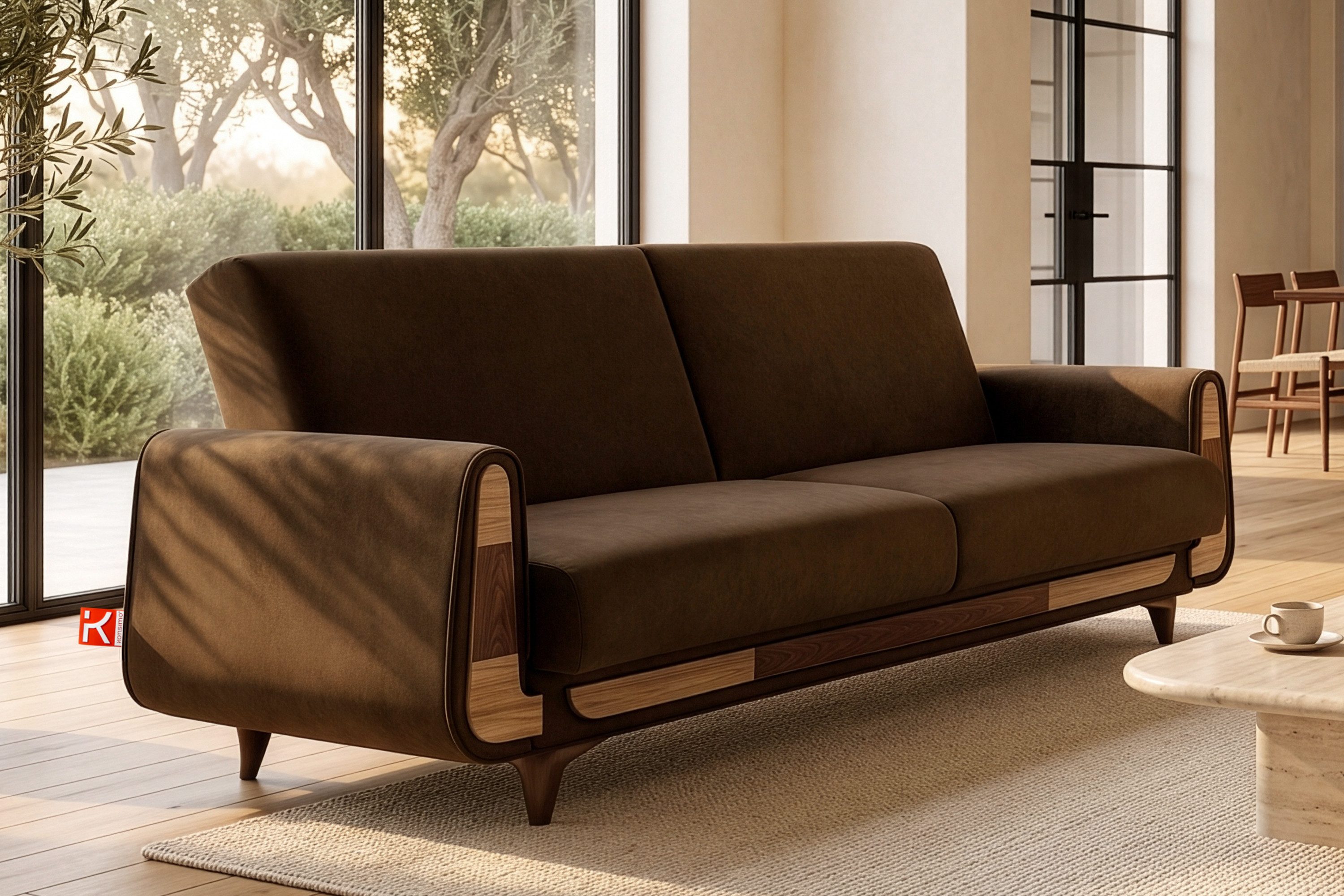 KONSIMO® 3-Sitzer GUSTAVO Sofa 3-Personen, Modern, mit Schlaffunktion, Bettkasten, hergestellt in der EU