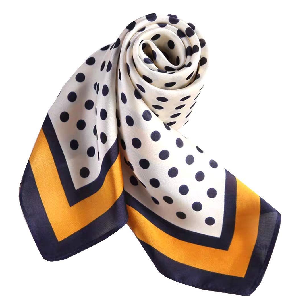 Zaewry Seidentuch Damen Seide Gefühl Schal Halstuch Schal Frauen Scarf Bandana, (1-St), Taschentuch Ansatz Handgelenk