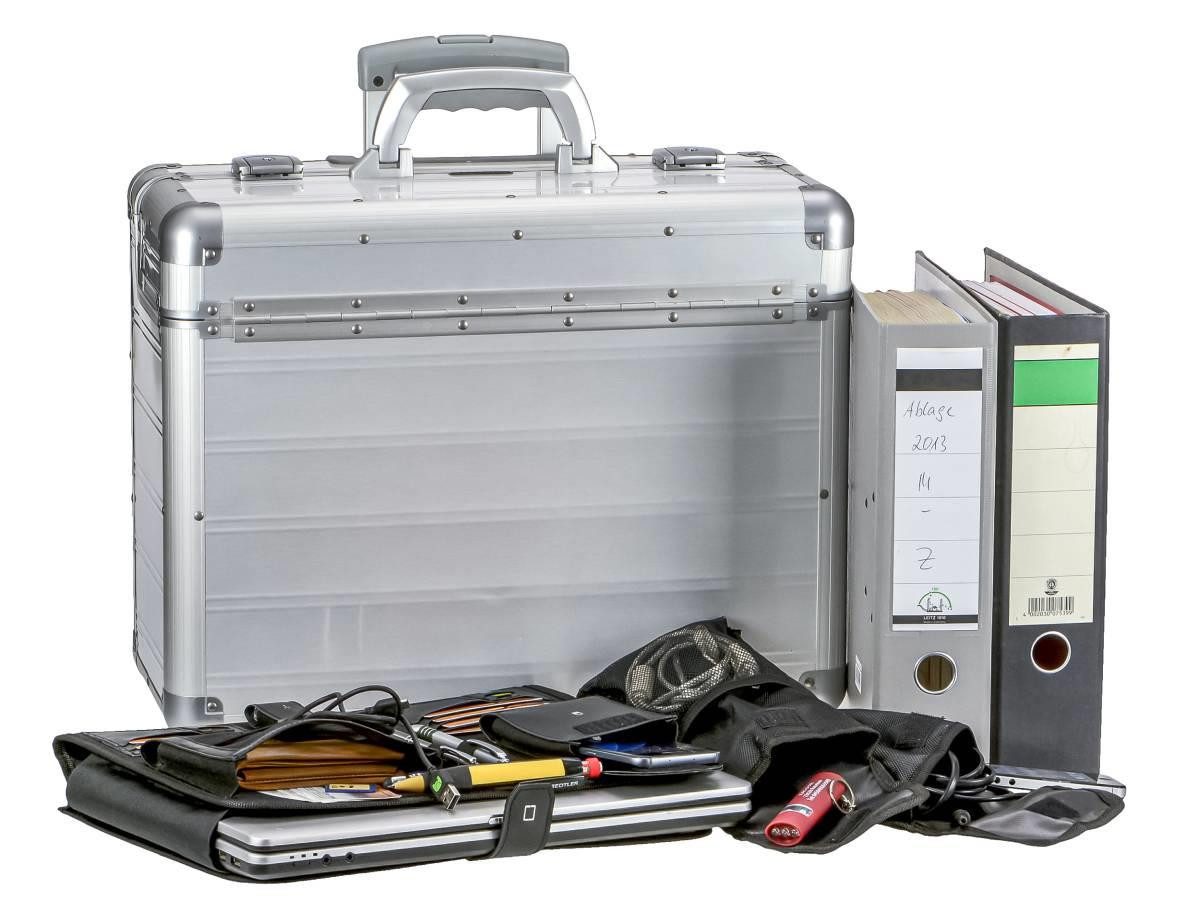 ALUMAXX Aktenkoffer Discovery, 2 Rollen, Pilotenkoffer, Koffer, Business-Koffer, Aluminium