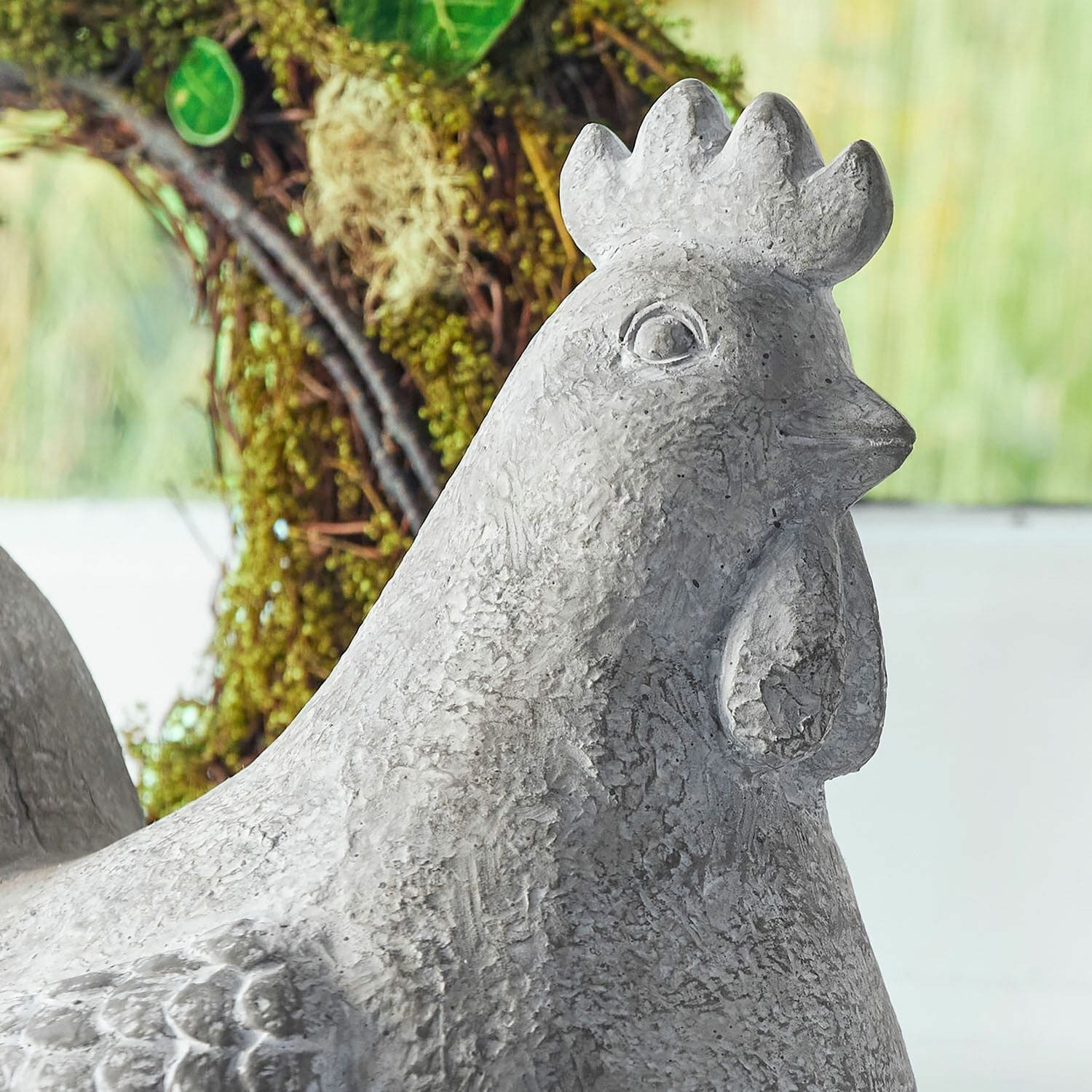 Mirabeau Osterfigur Deko-Henne Roselique grau/beige