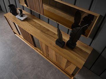 Dekorist Konsole Wohnzimmer-Konsolenschrank, 100 % Holz 45x75x220cm