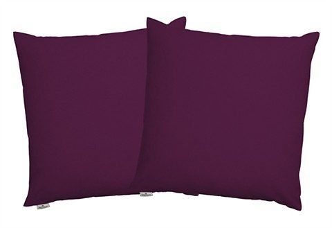 TOM TAILOR HOME Dekokissen Dove, unifarben, Kissenhüllen ohne Füllung, 2er Pack