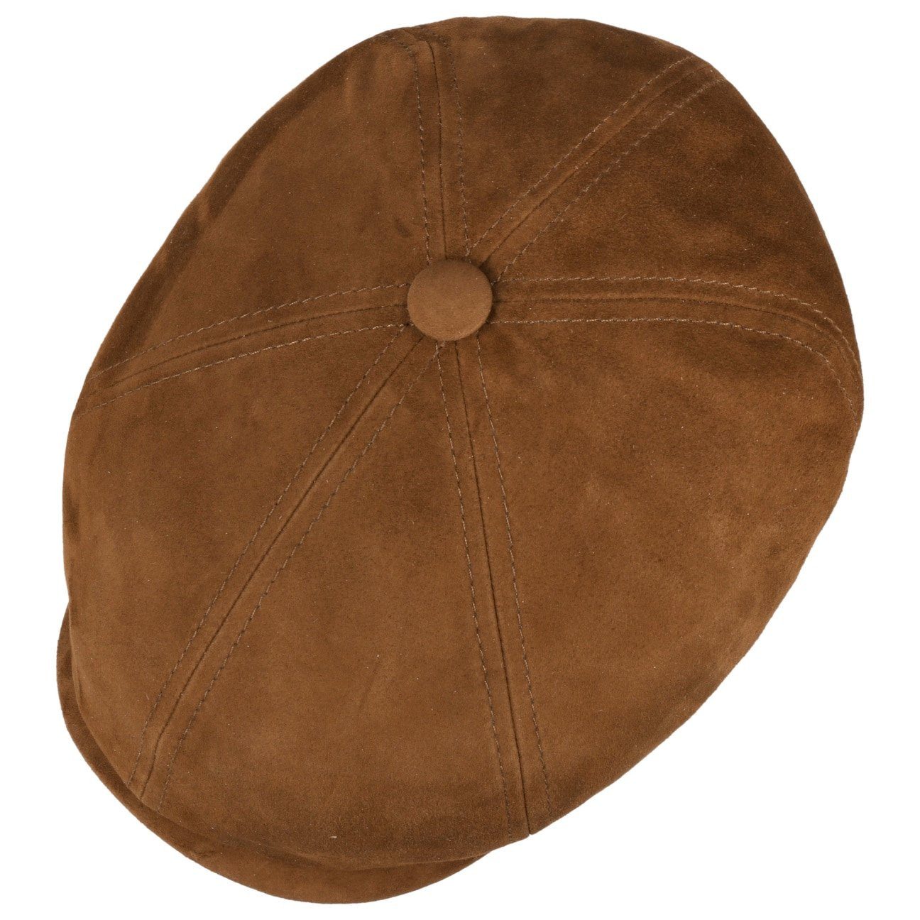 Stetson Flat Cap (1-St) Ledercap mit Schirm, Made in Germany