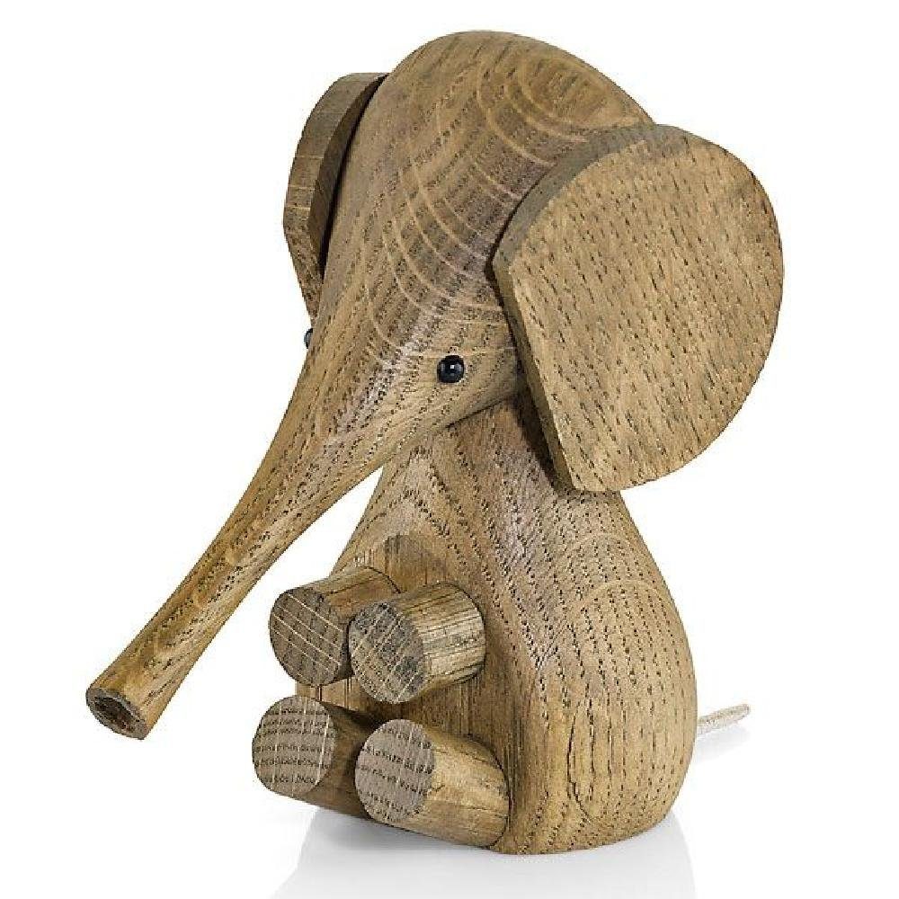 Lucie Kaas Skulptur Holzfigur Elefant Eiche geräuchert
