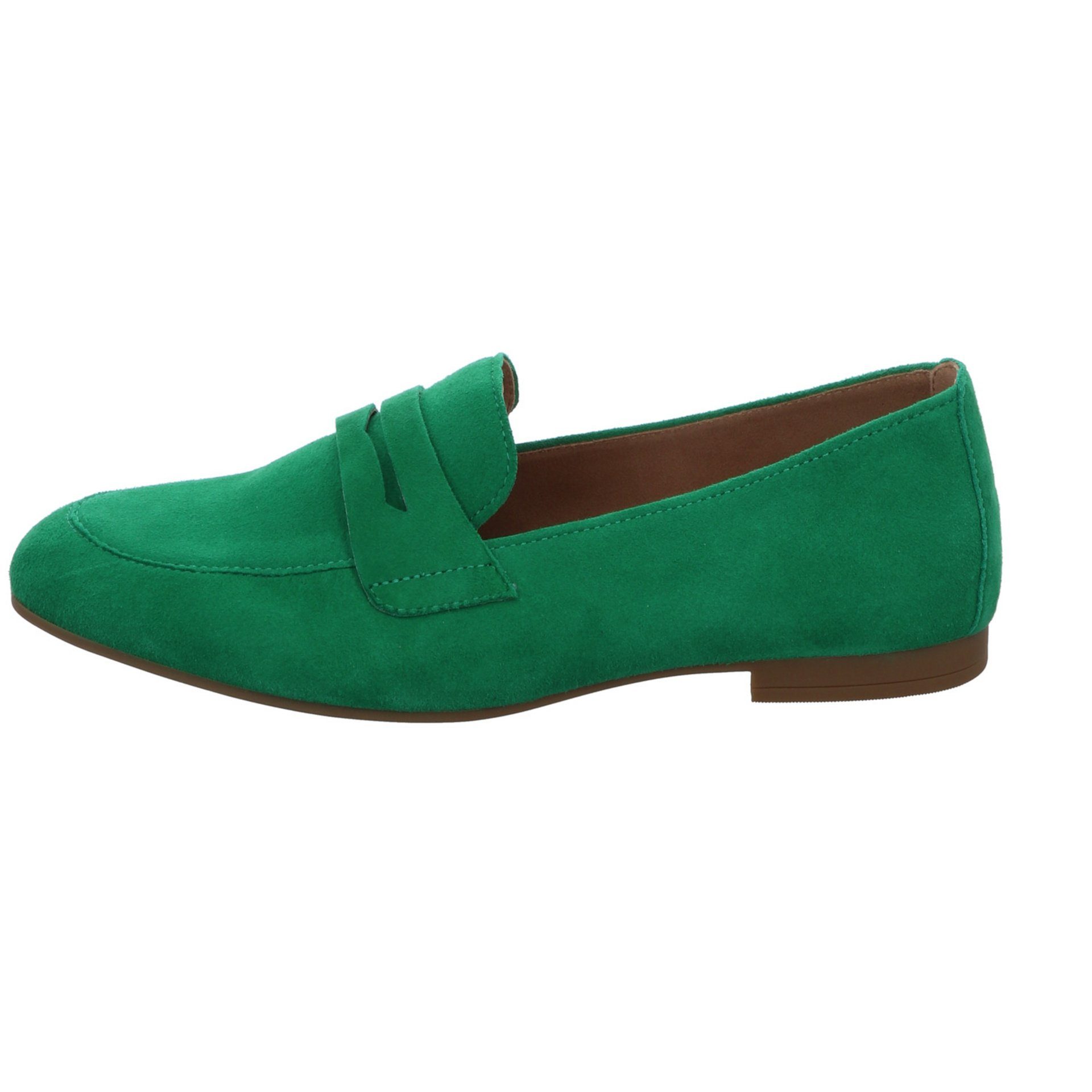 Slipper Slipper Veloursleder verde Kapsel-Koll Schuhe Damen Gabor Slipper